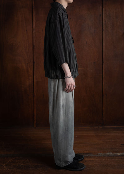 ZIGGY CHEN FRONT PLEATS TAPERED LONG TROUSERS 0M2410510
