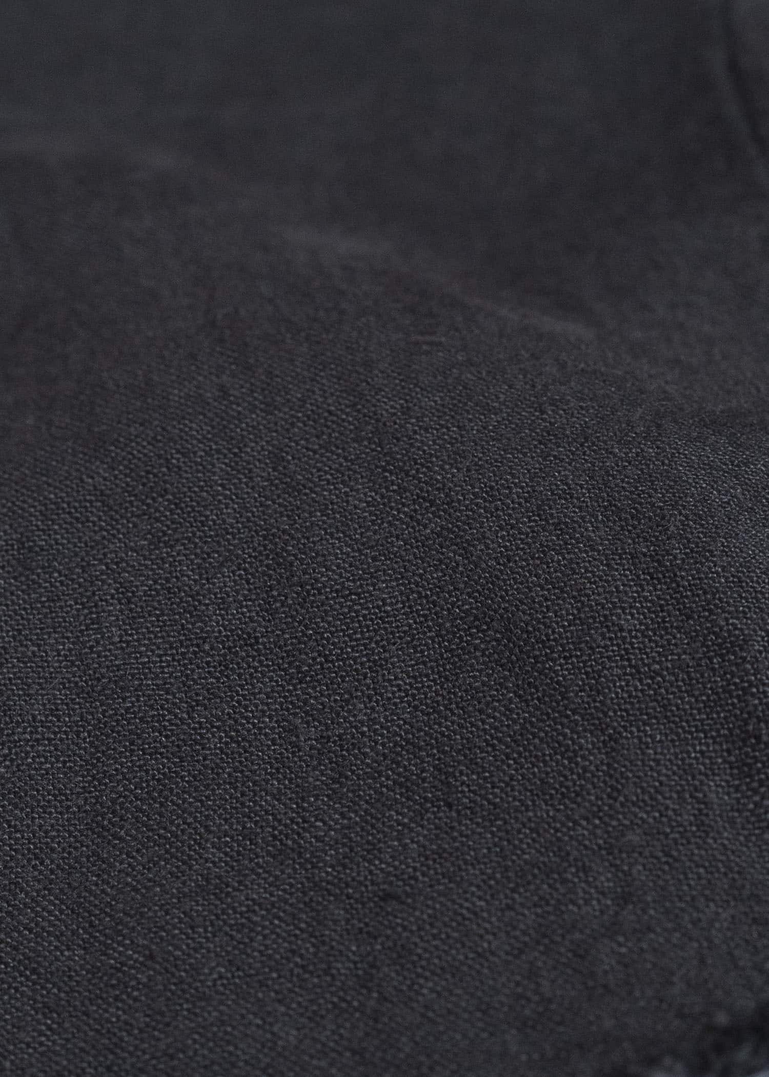Gathering Textiles Farmer Coat (Shell Buttons) Japanese Stone Washed Linen , Black Rose Silk Lining FAC02-LI-BK