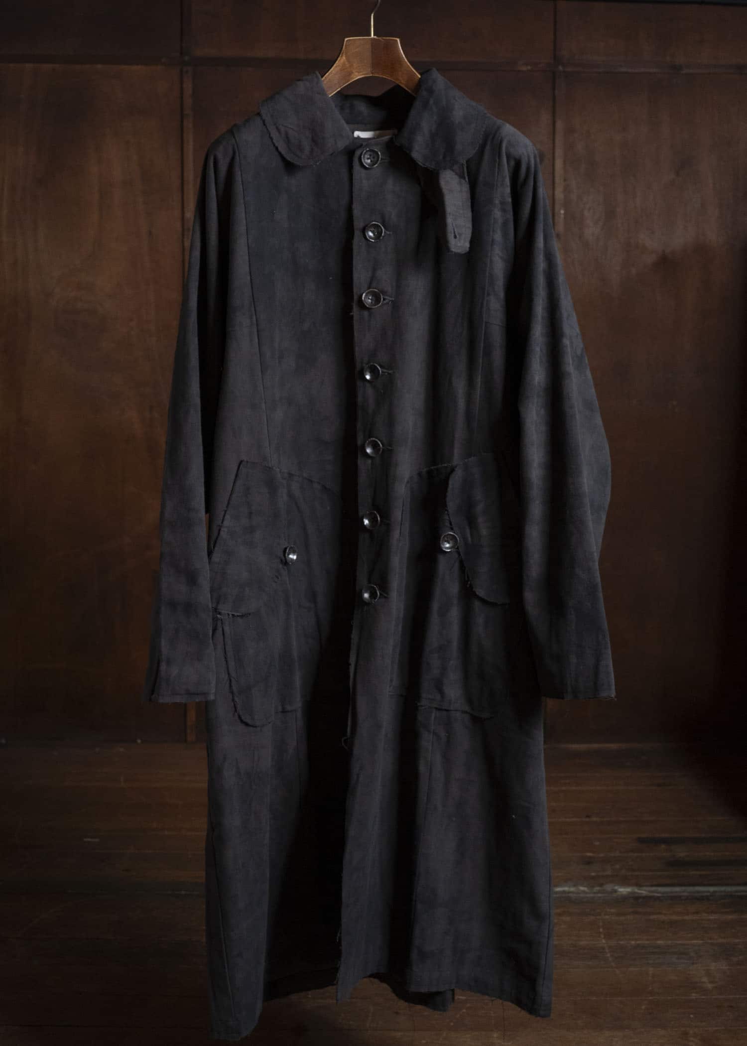 Gathering Textiles Farmer Coat Handloom Cotton , Nuturally Dyed FAC02-CO-PB