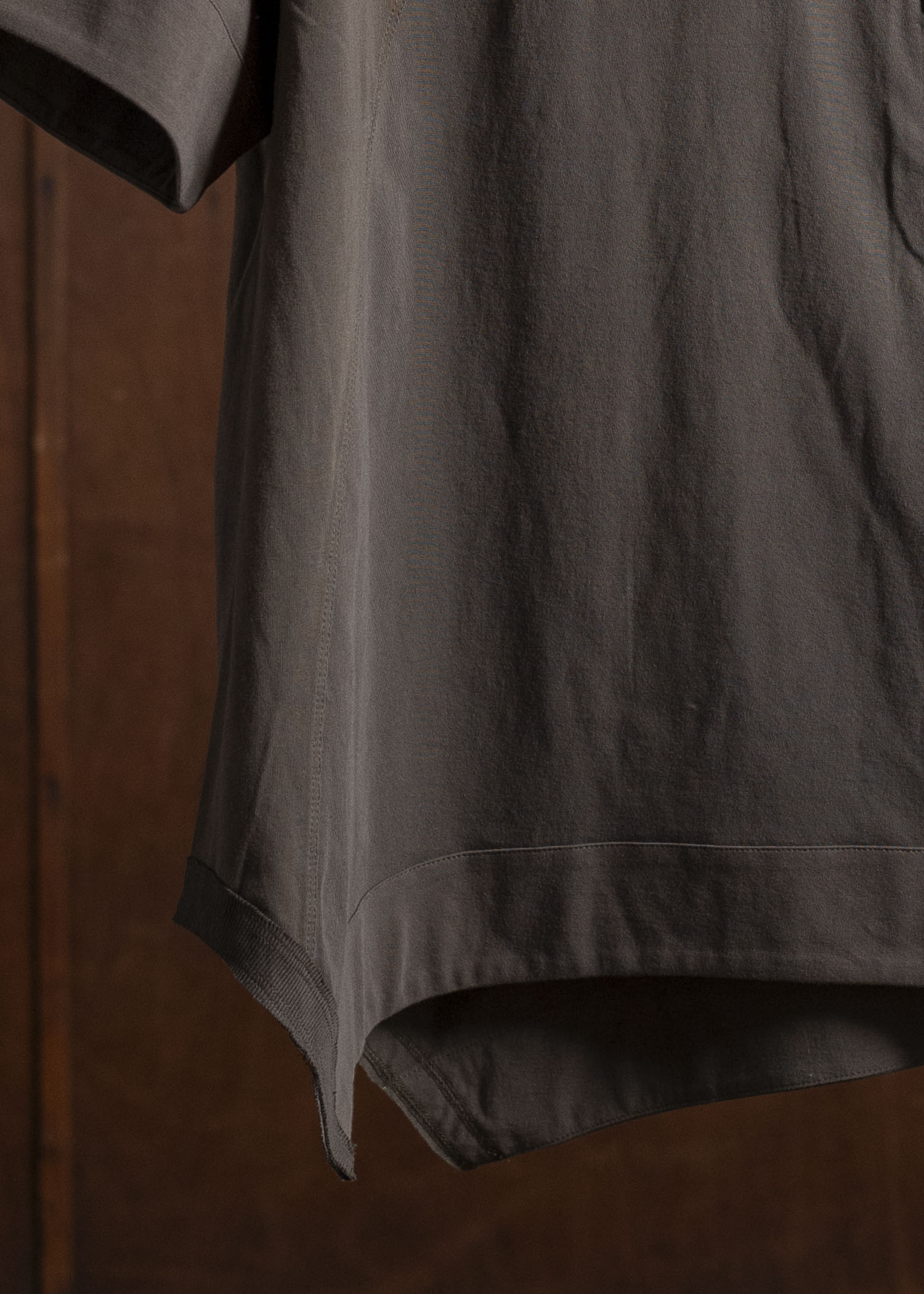 ZIGGY CHEN 0M2510203 Henley Neck T-Shirt DARK KHAKI