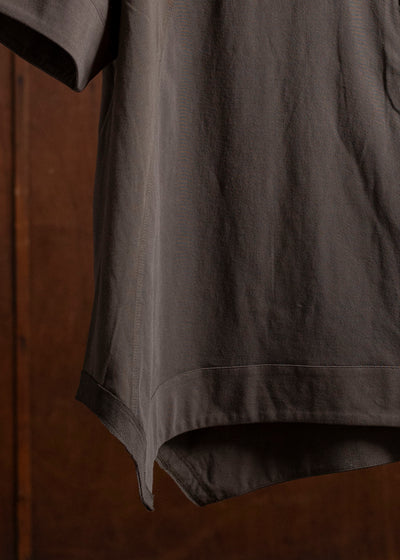 ZIGGY CHEN 0M2510203 Henley Neck T-Shirt DARK KHAKI