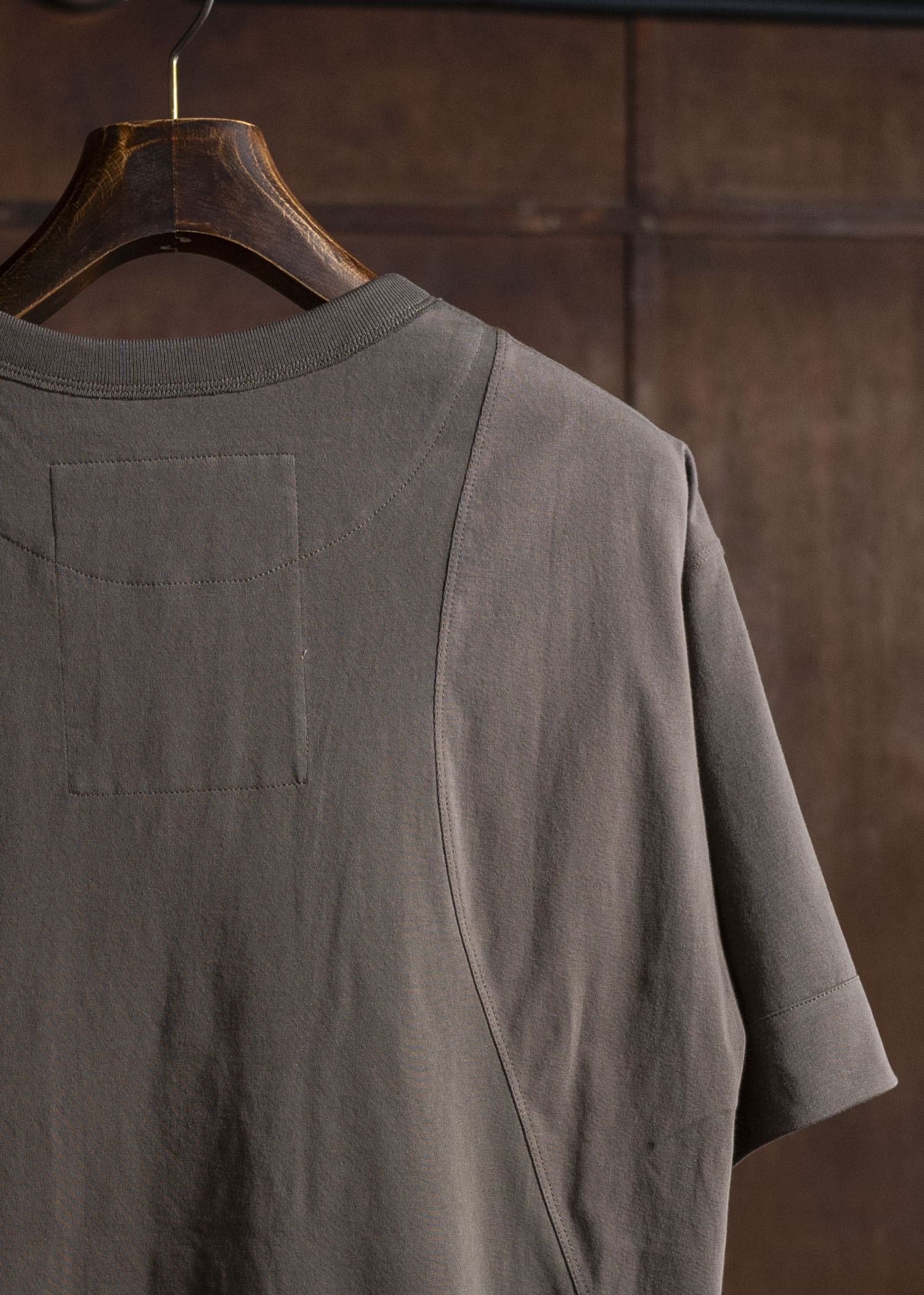 ZIGGY CHEN 0M2510203 Henley Neck T-Shirt DARK KHAKI