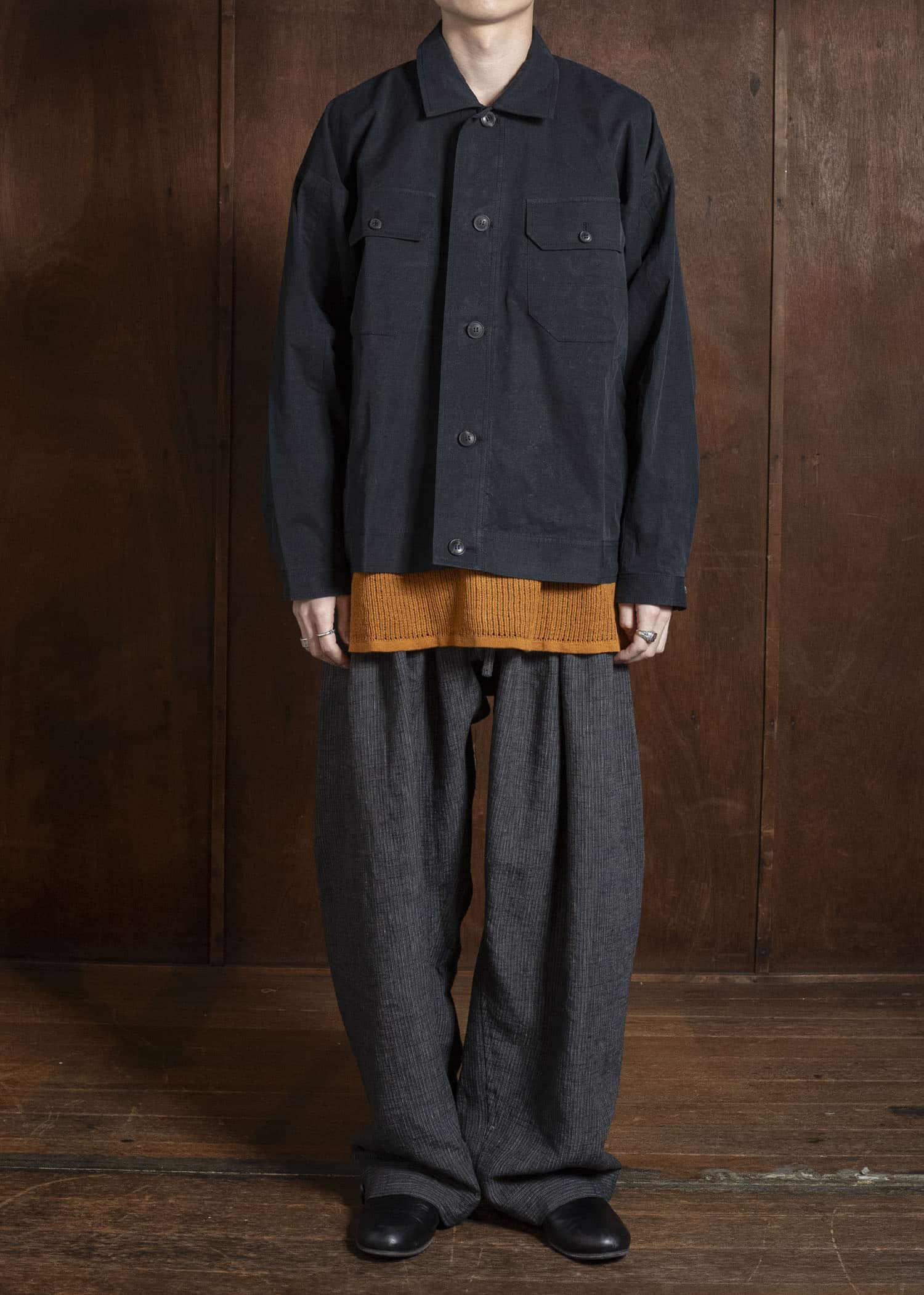 JACKET#64 TIME WASHED LIGHT | STONE GREY Time Washed Light | Off Black