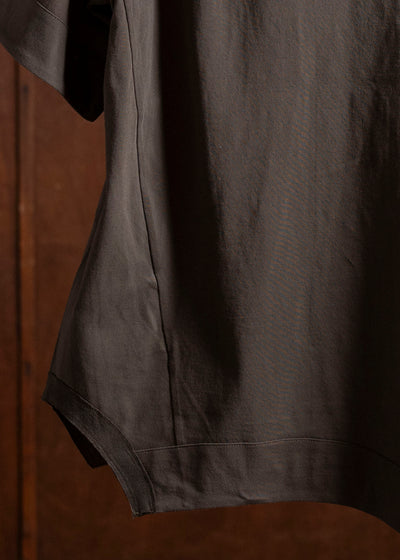 ZIGGY CHEN 0M2510203 Henley Neck T-Shirt DARK KHAKI