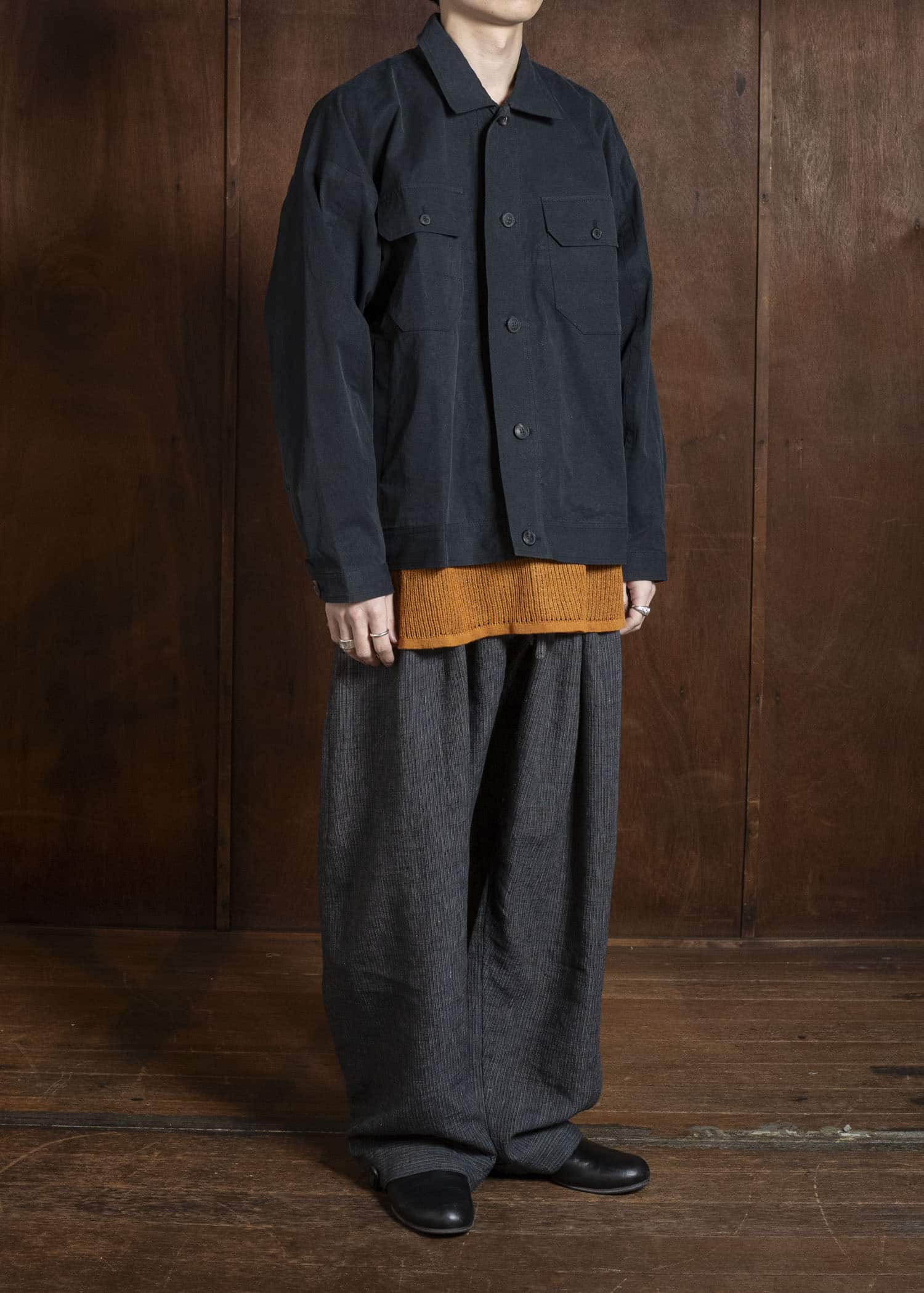 JACKET#64 TIME WASHED LIGHT | STONE GREY Time Washed Light | Off Black