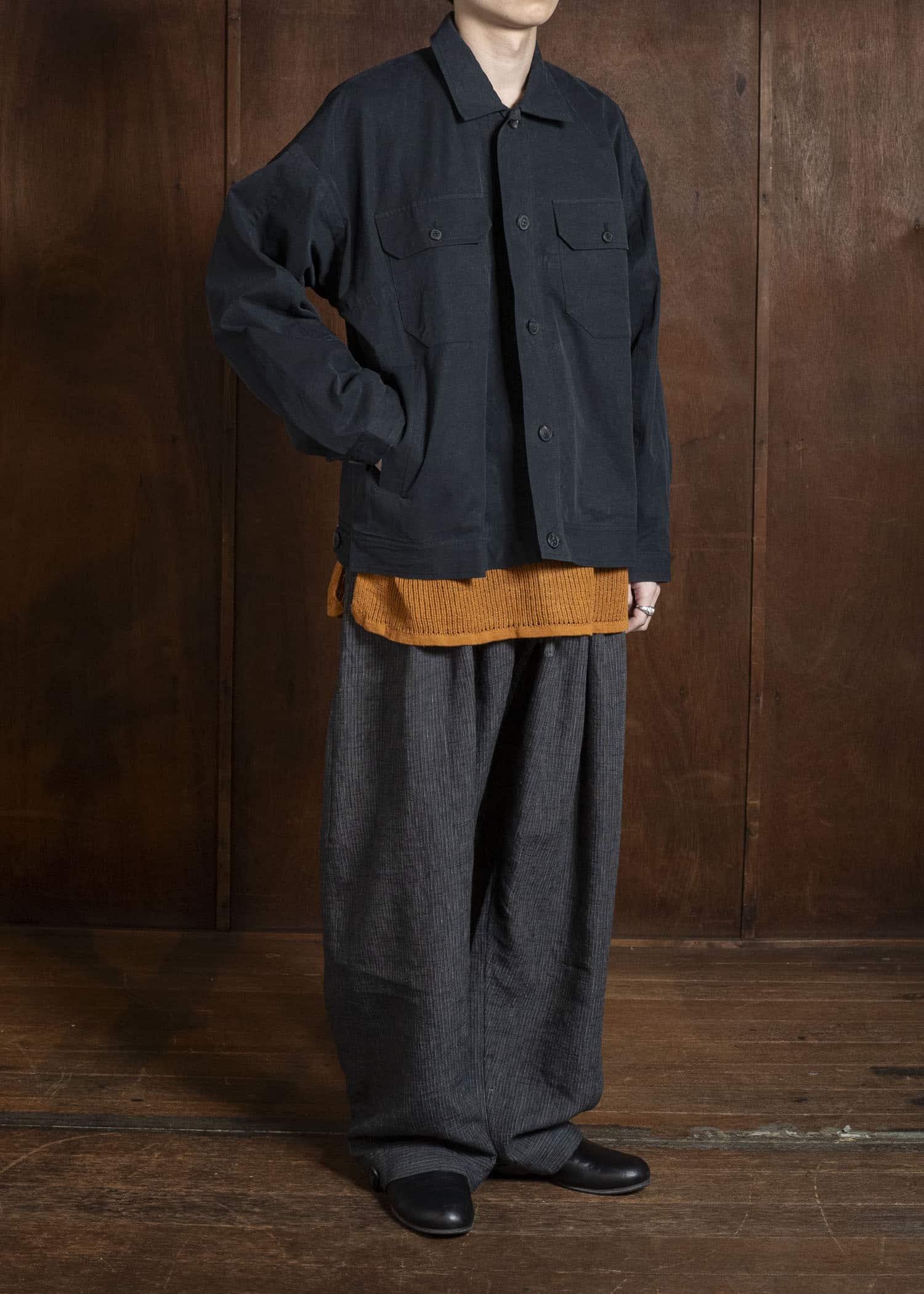 JAN-JAN VAN ESSCHE JACKET#64 TIME WASHED LIGHT | STONE GREY Time Washed Light | Off Black