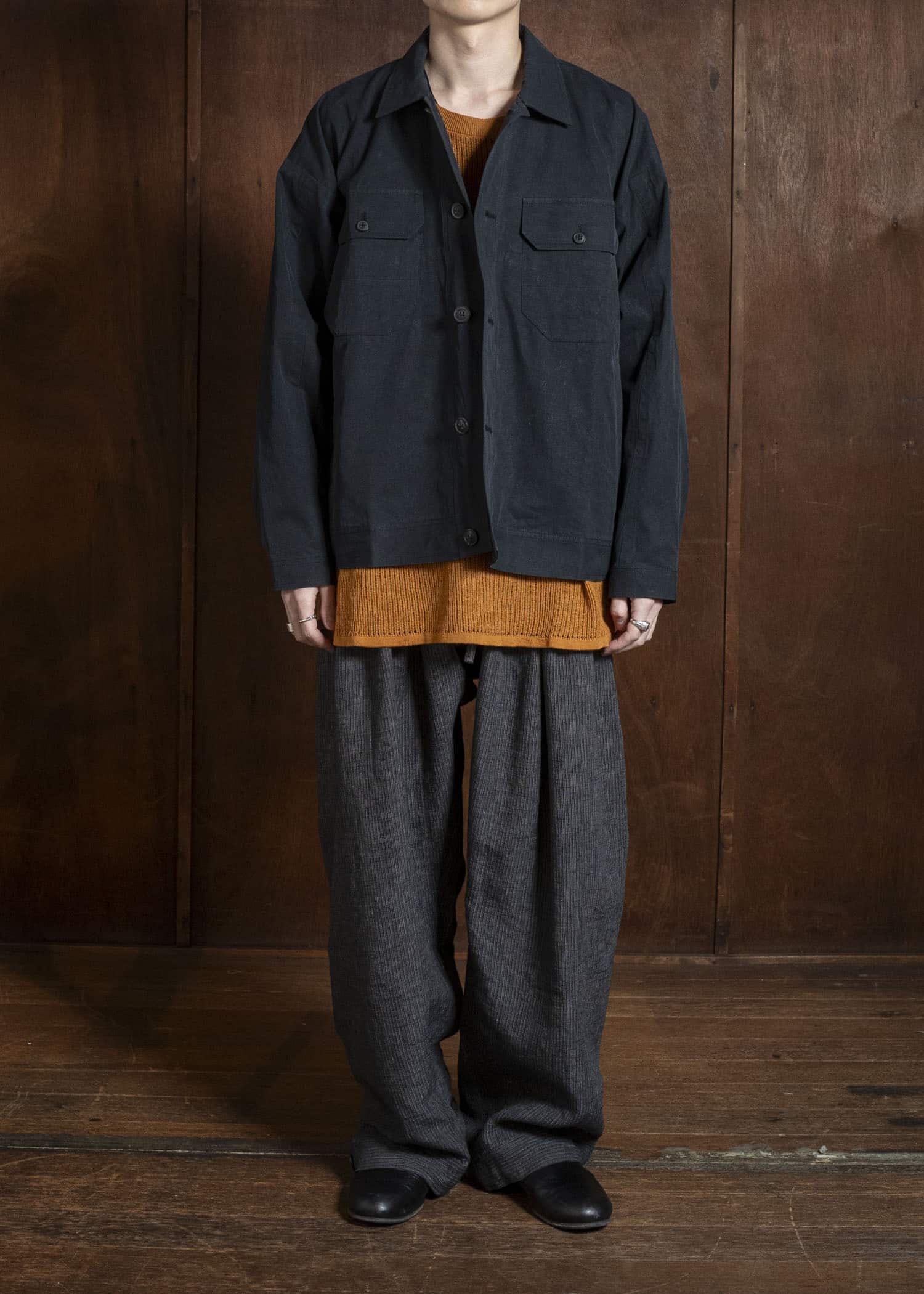 JACKET#64 TIME WASHED LIGHT | STONE GREY Time Washed Light | Off Black