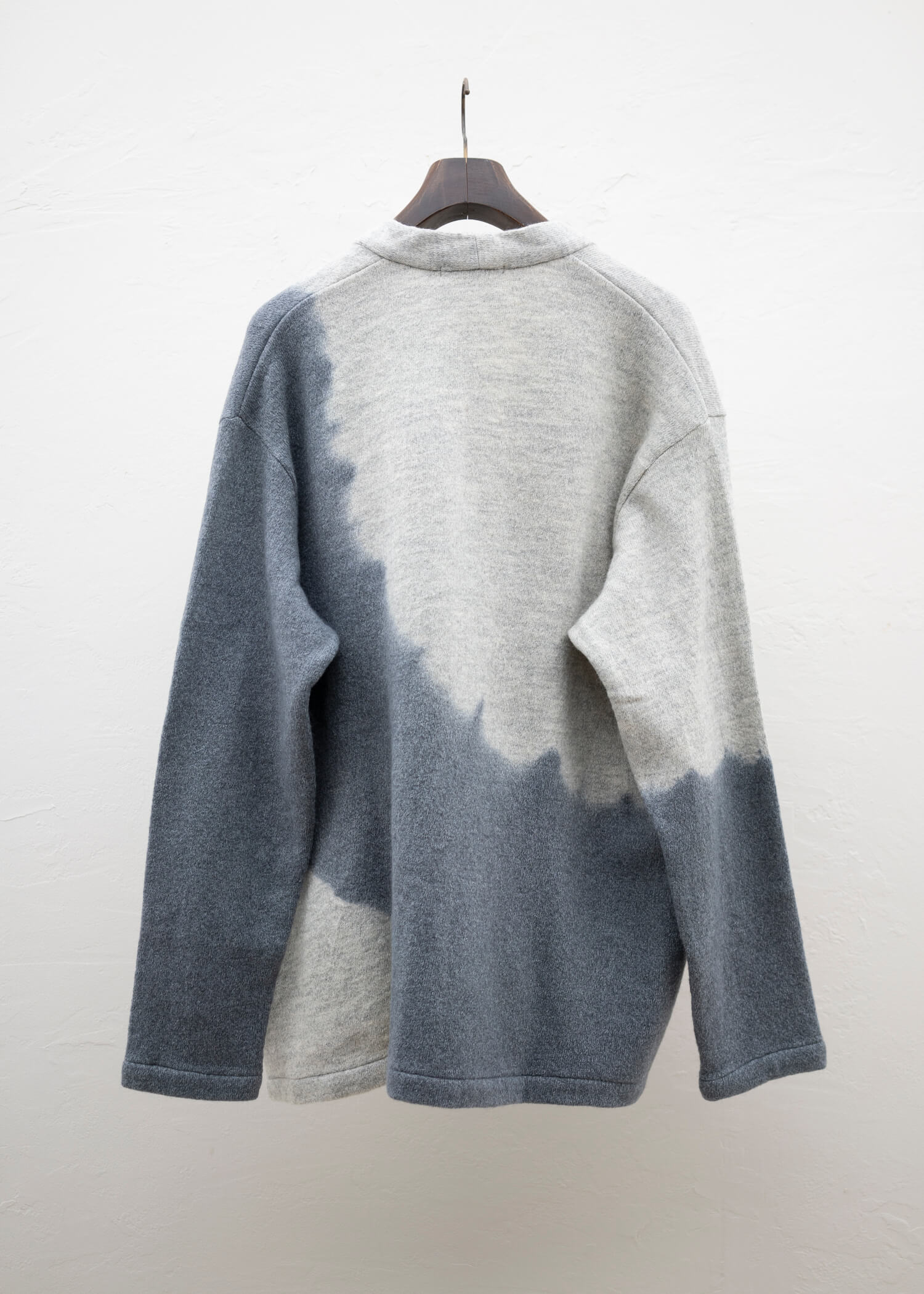 SUZUSAN Wool Cotton Jersey Cardi gan Grey - Light Grey