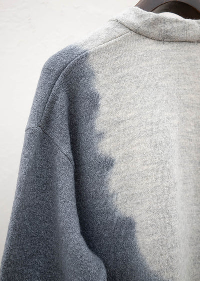 SUZUSAN Wool Cotton Jersey Cardi gan Grey - Light Grey