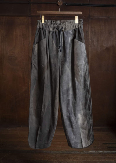 Gathering Textiles Sailor Pant Power Loom Cotton Poplin , Naturally Dyed-Monet SAP02-CP-DM