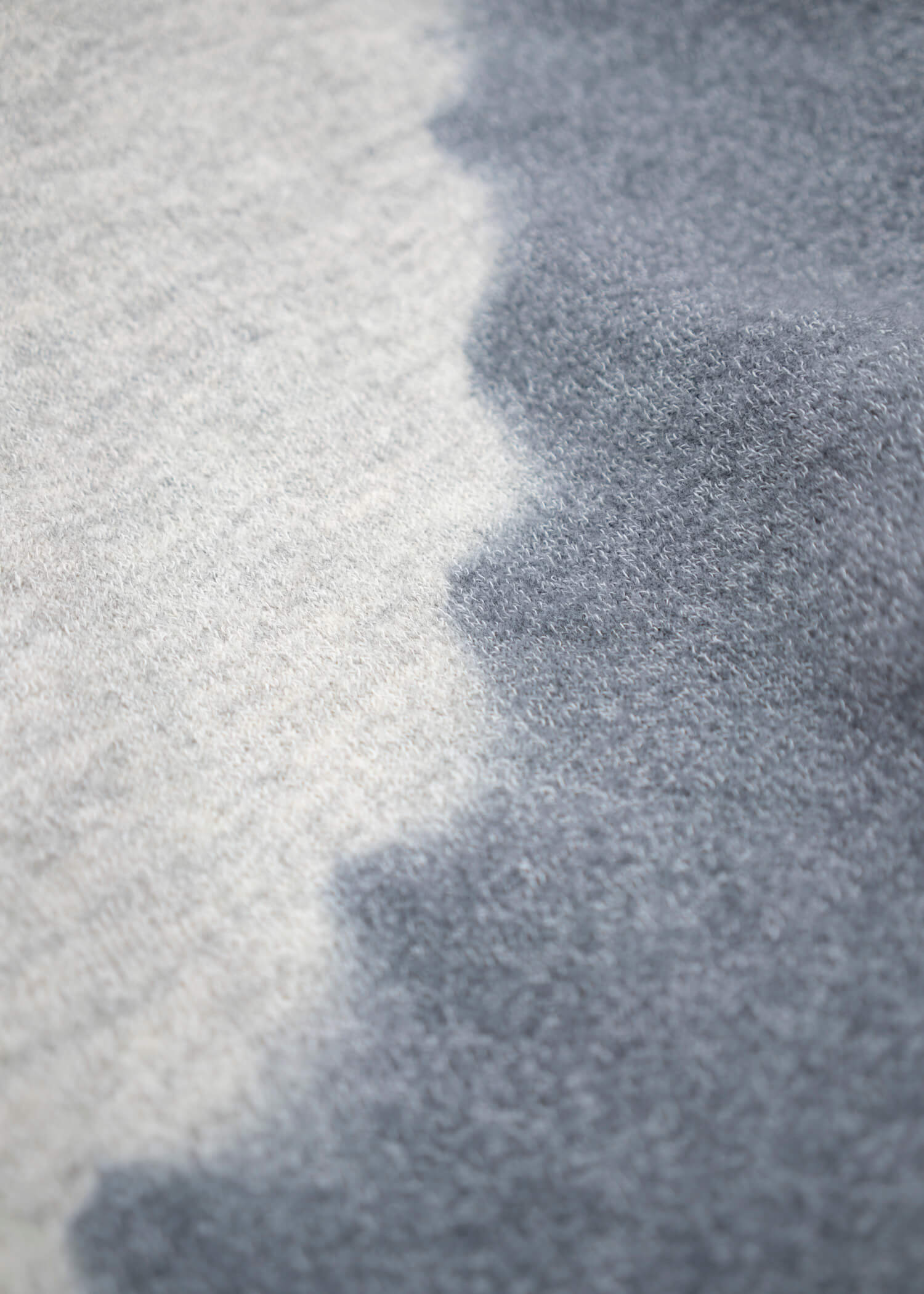 SUZUSAN Wool Cotton Jersey Crew Neck Pullover Gray - Light Gray