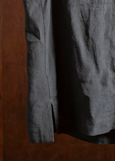 ZIGGY CHEN 0M2510105 Layered Henley-Neck Tank Top CHARCOAL BLUE