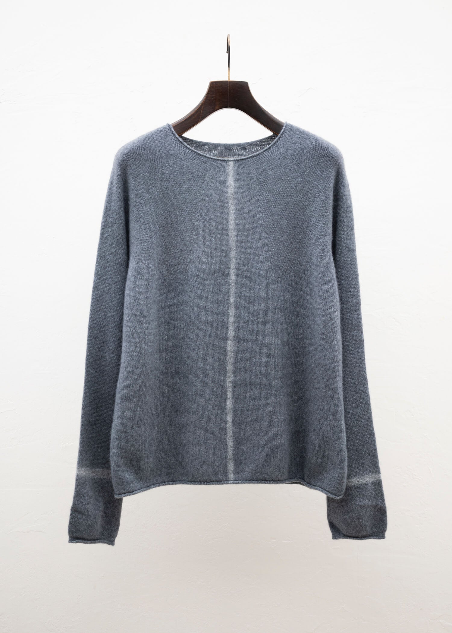 SUZUSAN Cashmere Seamless Pullover - Long Grey - Grey