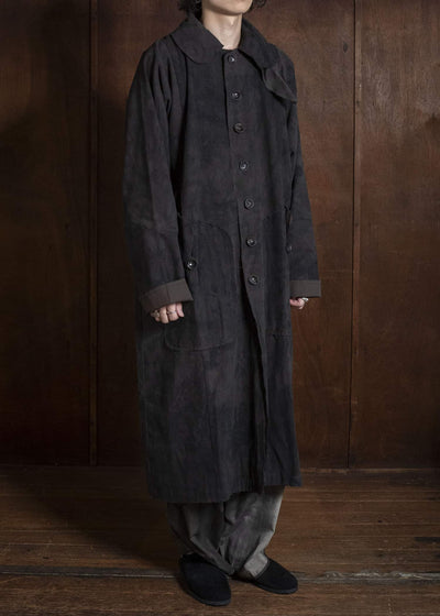 Gathering Textiles Farmer Coat Handloom Cotton , Nuturally Dyed FAC02-CO-PB