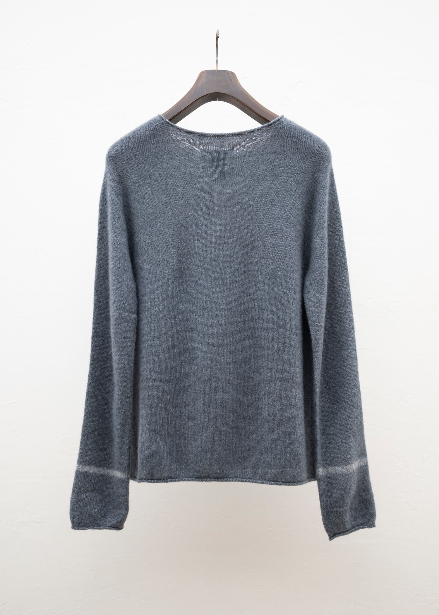 SUZUSAN Cashmere Seamless Pullover - Long Grey - Grey