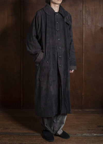 Gathering Textiles Farmer Coat Handloom Cotton , Nuturally Dyed FAC02-CO-PB