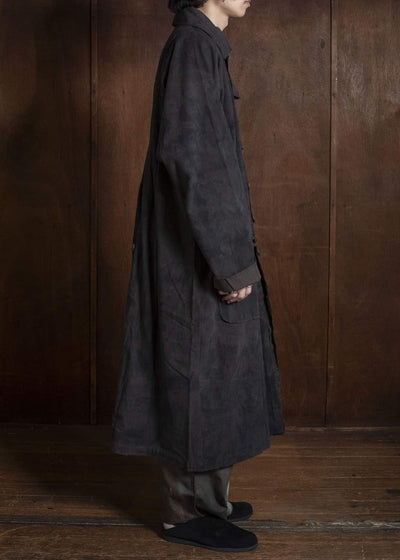Gathering Textiles Farmer Coat Handloom Cotton , Nuturally Dyed FAC02-CO-PB