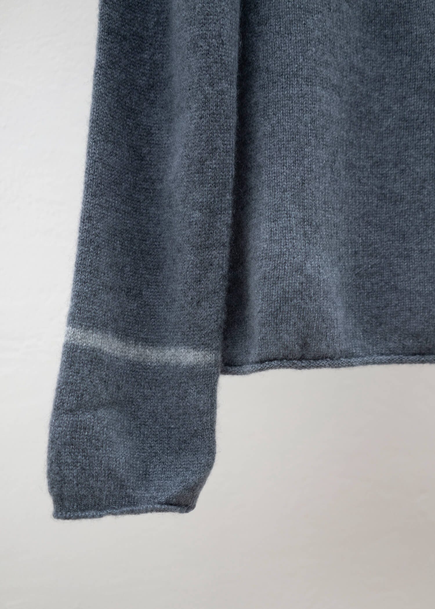 SUZUSAN Cashmere Seamless Pullover - Long Grey - Grey