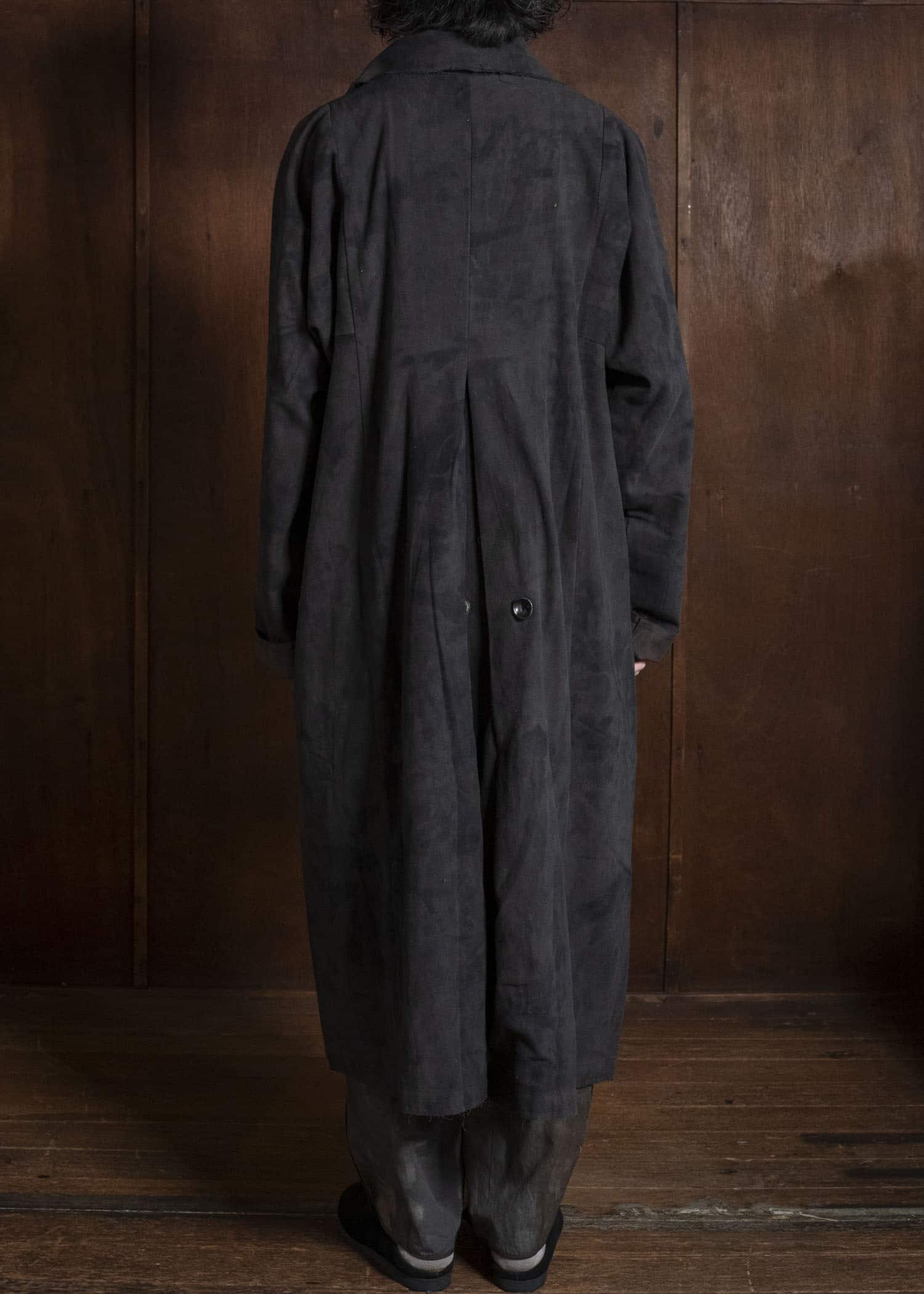 Gathering Textiles Farmer Coat Handloom Cotton , Nuturally Dyed FAC02-CO-PB