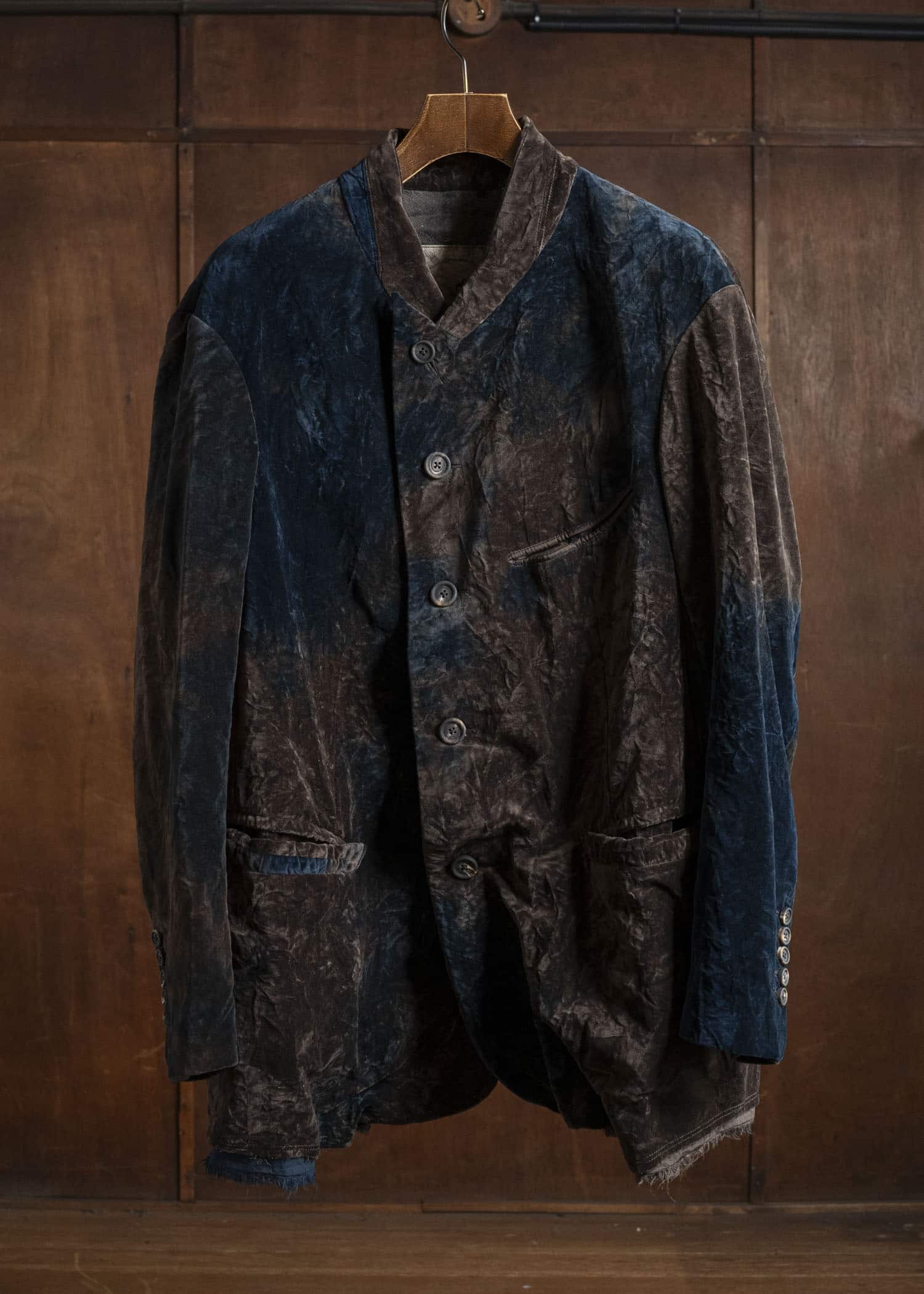 ZIGGY CHEN 0M2530905 VELVET STAND COLLAR BLAZER 25