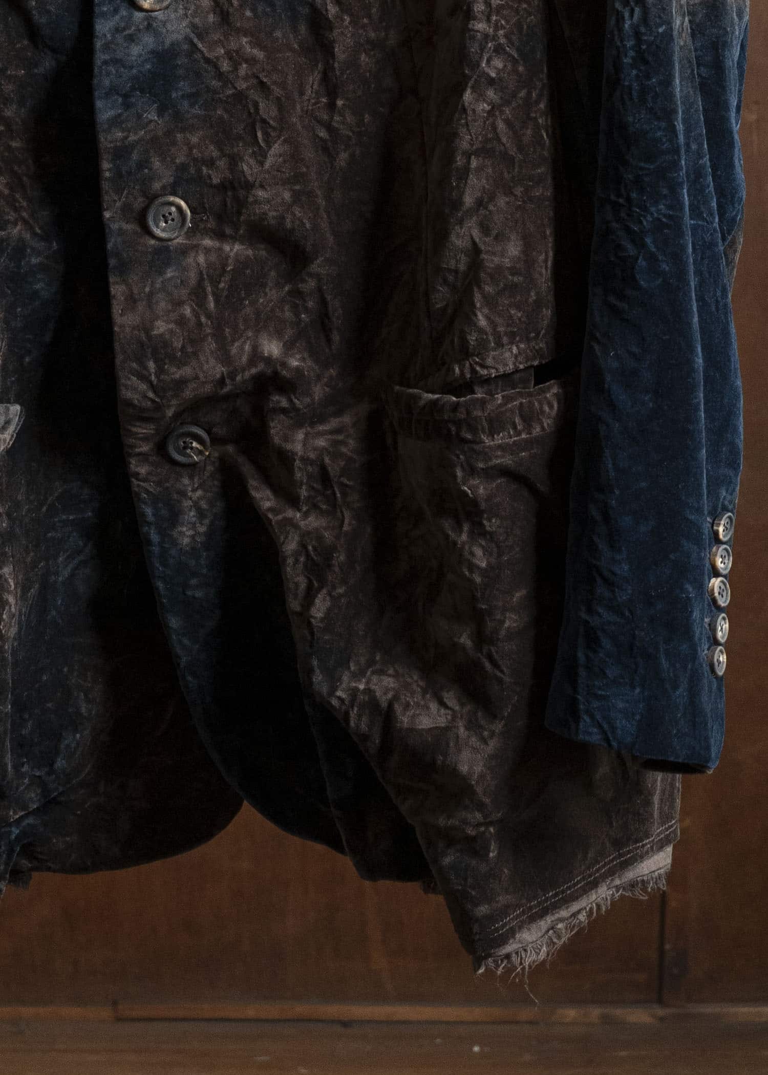 ZIGGY CHEN 0M2530905 VELVET STAND COLLAR BLAZER 25