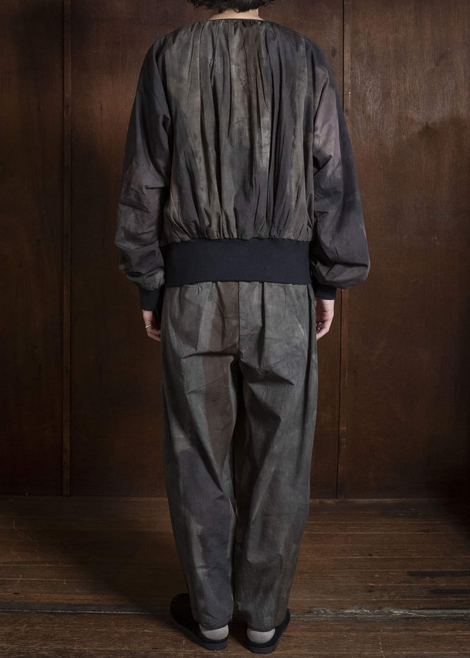 Gathering Textiles Roly Poly Jacket Hand Painted Organic Cotton Poplin , Double Gauze Lining RPJ01-CP-DM