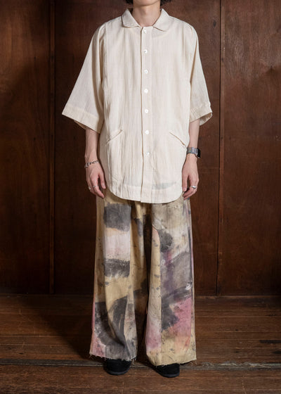 Gathering Textiles Farmer Shirt(Curved) Handloom Kala Cotton FAS03-KC-CR