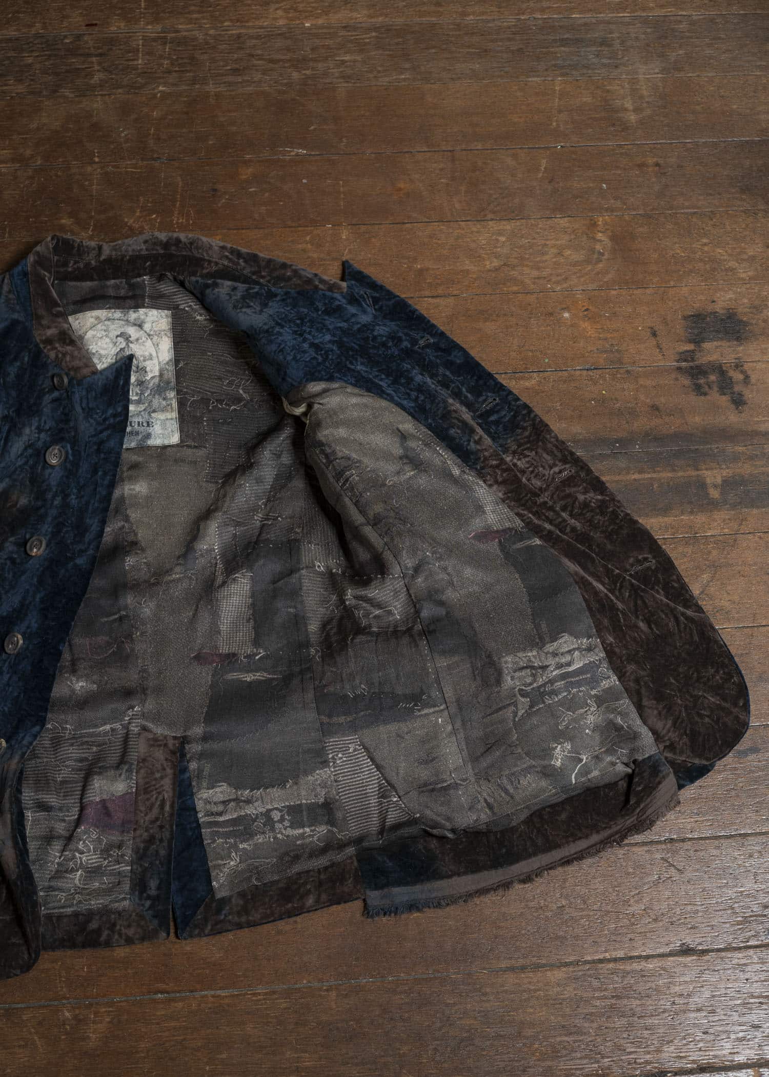 ZIGGY CHEN 0M2530905 VELVET STAND COLLAR BLAZER 25