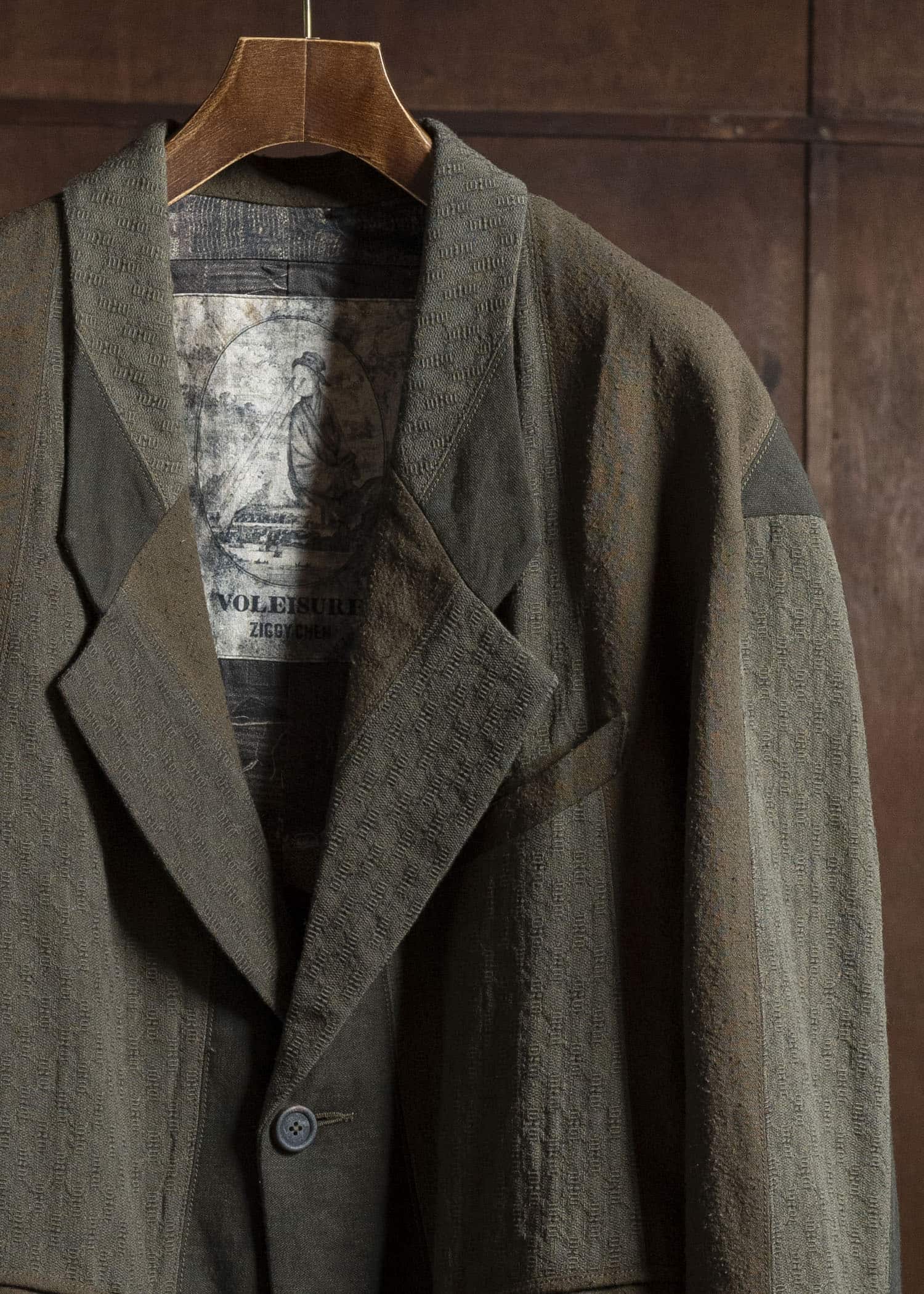 ZIGGY CHEN 0M2530945 HEAVY PATCHWORK BLAZER 83