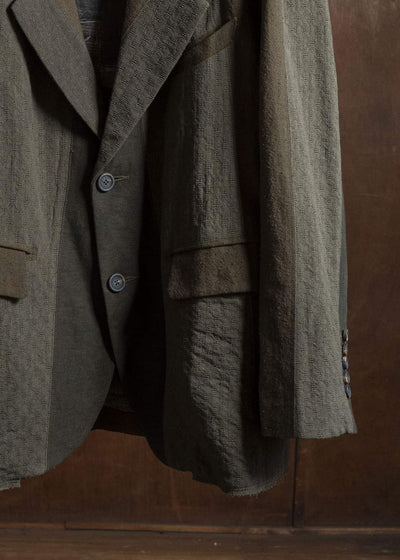 ZIGGY CHEN 0M2530945 HEAVY PATCHWORK BLAZER 83