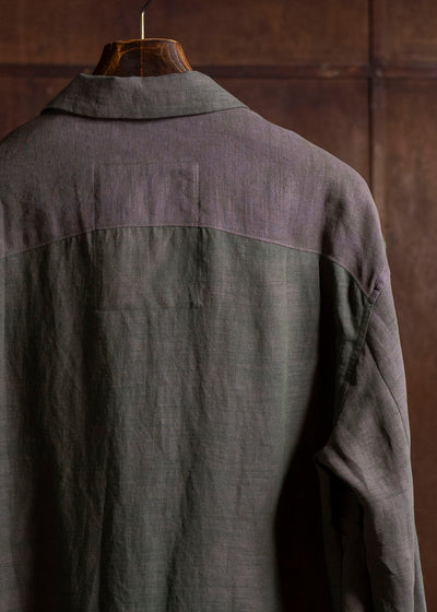 ZIGGY CHEN 0M2510719 Oversized Shirt Jacket MIX GREEN