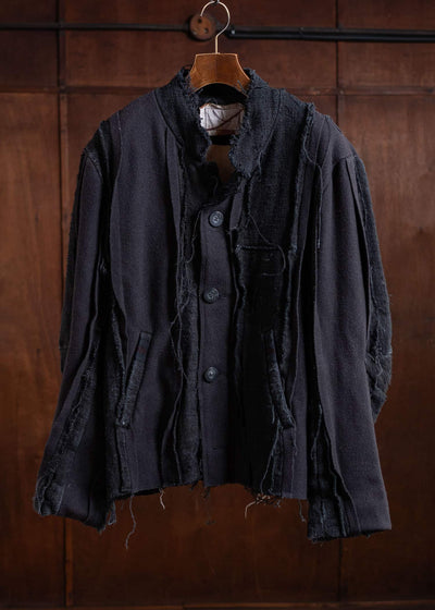 by Walid Wool linen docking jacket