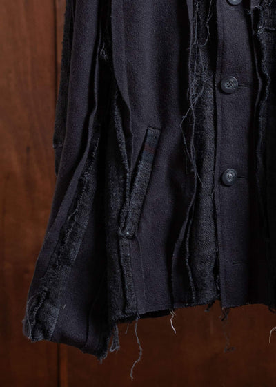 by Walid Wool linen docking jacket