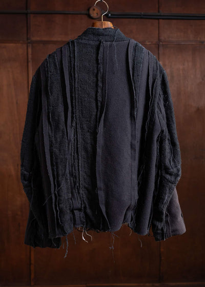 by Walid Wool linen docking jacket