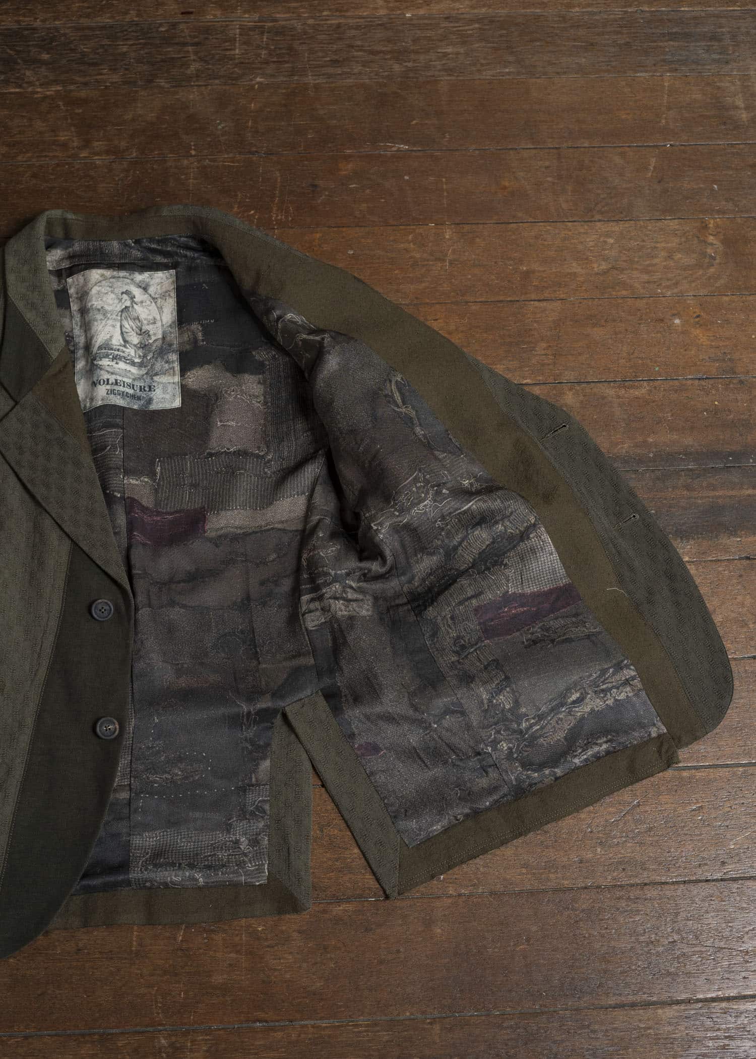 ZIGGY CHEN 0M2530945 HEAVY PATCHWORK BLAZER 83