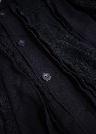 by Walid Wool linen docking jacket