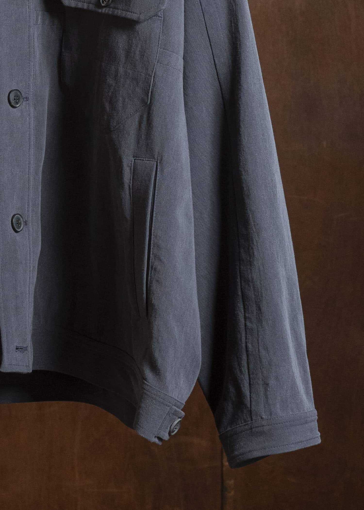 JAN-JAN VAN ESSCHE JACKET#64 DENIM STYLE WORKWEAR JACKET | CO HEMP DENSE TWILL | Logwood