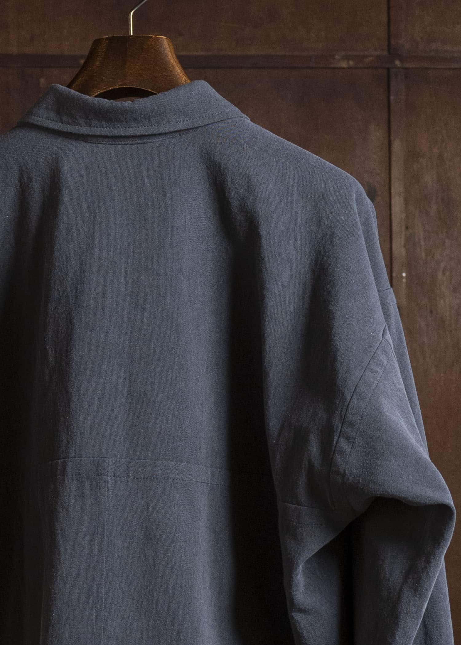JAN-JAN VAN ESSCHE JACKET#64 DENIM STYLE WORKWEAR JACKET | CO HEMP DENSE TWILL | Logwood