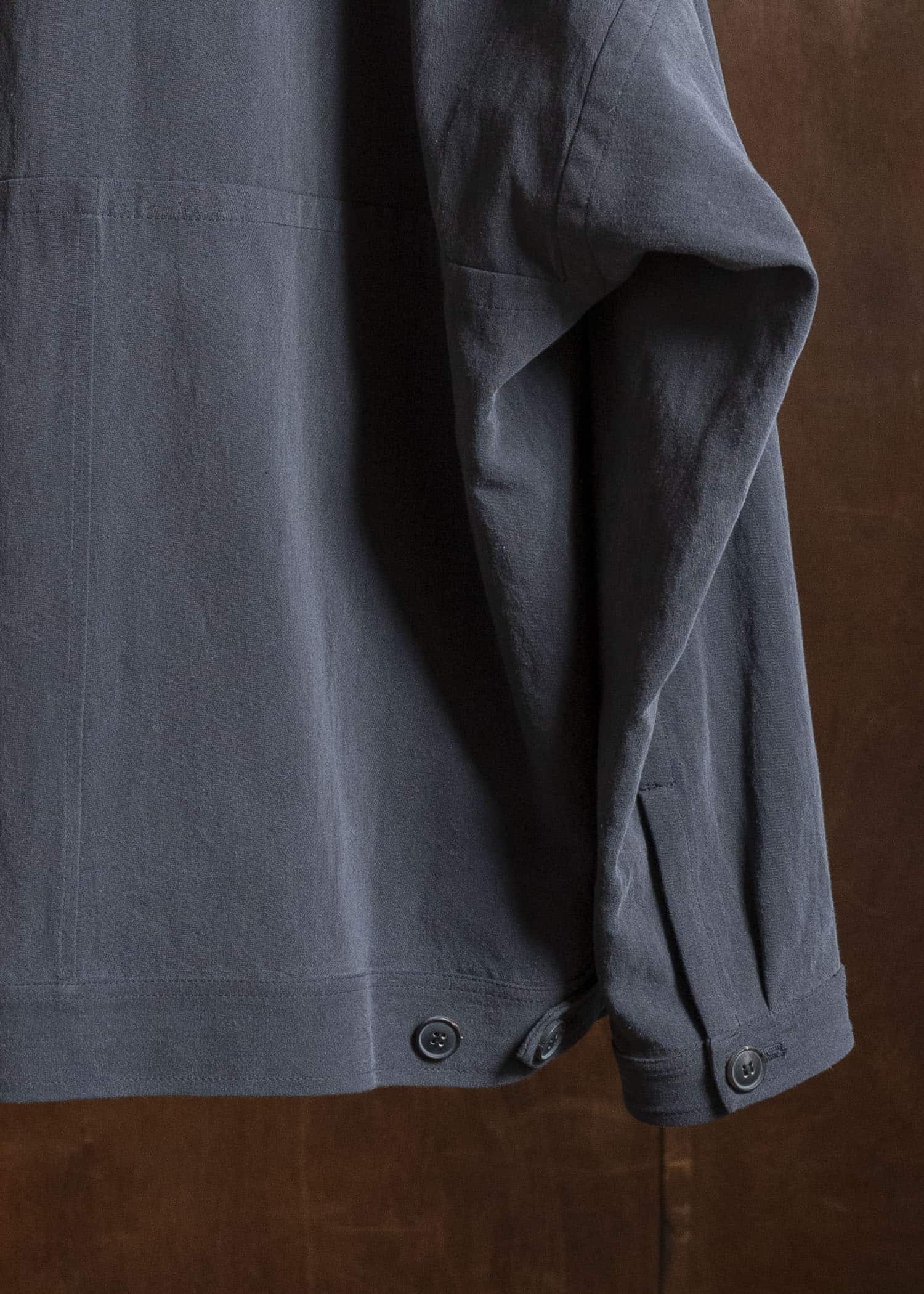 JAN-JAN VAN ESSCHE JACKET#64 DENIM STYLE WORKWEAR JACKET | CO HEMP DENSE TWILL | Logwood