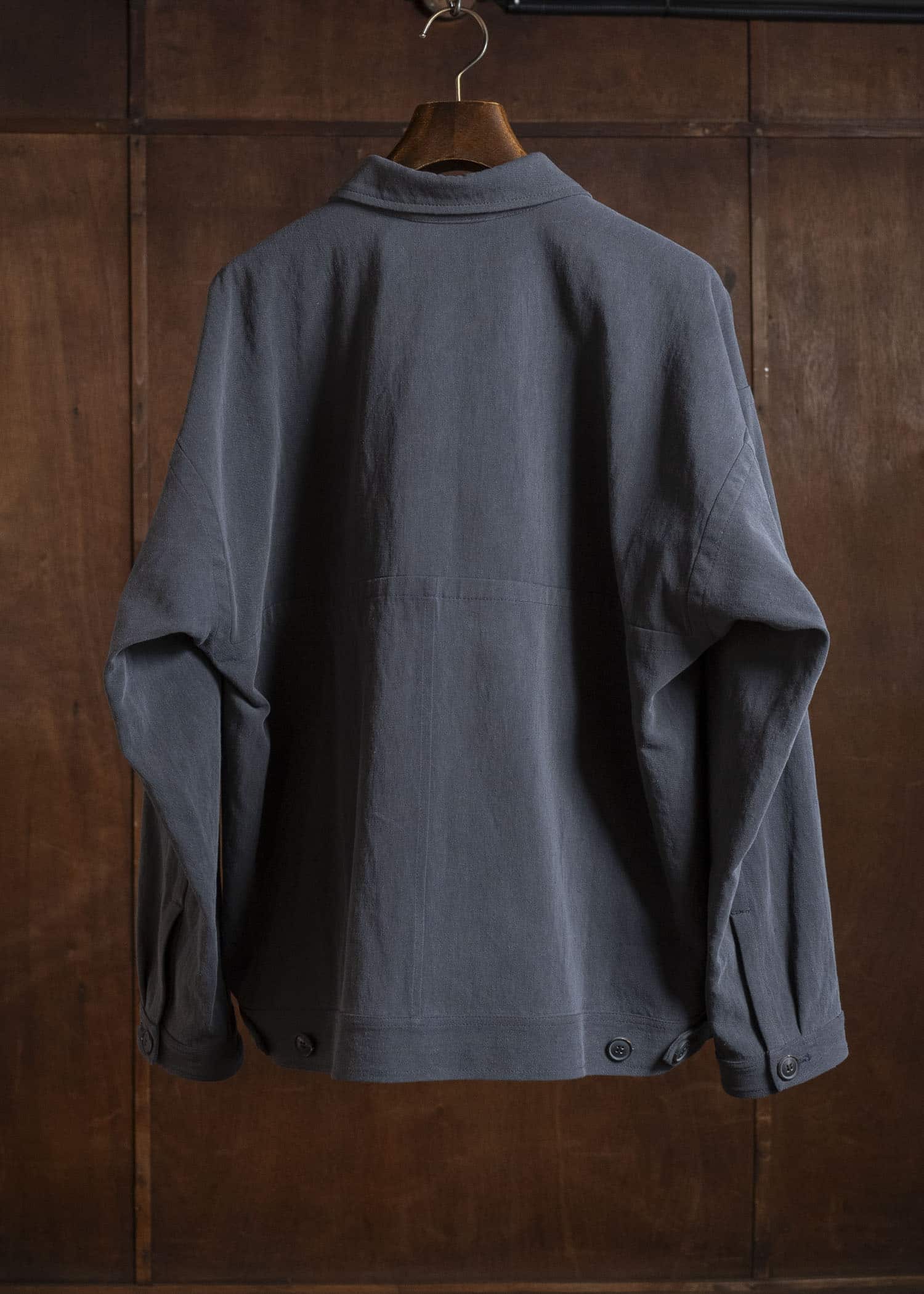 JAN-JAN VAN ESSCHE JACKET#64 DENIM STYLE WORKWEAR JACKET | CO HEMP DENSE TWILL | Logwood