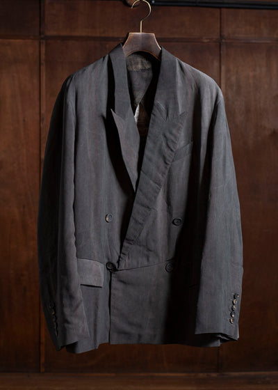 ZIGGY CHEN 0M2510901 Double Breasted Asymmetric Jacket DARK PURPLE