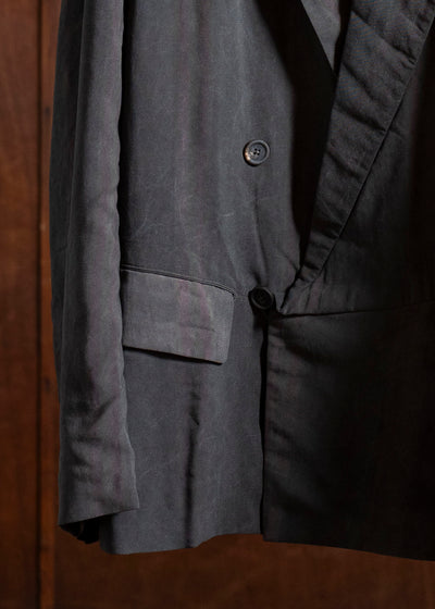 ZIGGY CHEN 0M2510901 Double Breasted Asymmetric Jacket DARK PURPLE