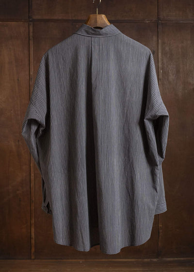 JAN-JAN VAN ESSCHE SHIRT#100 LONG SLEEVE SHIRT | CREPE CO SHIRTING | Gallnut Black