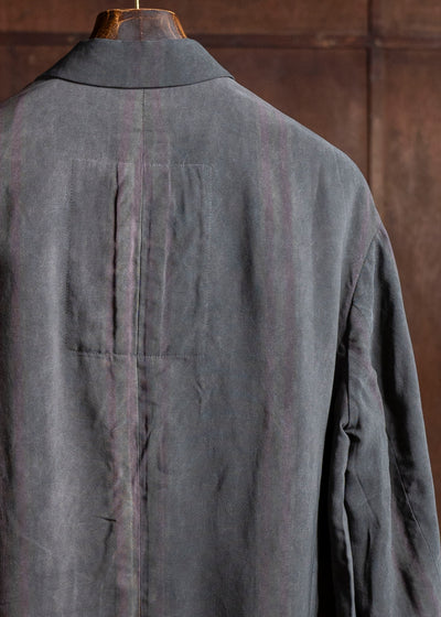 ZIGGY CHEN 0M2510901 Double Breasted Asymmetric Jacket DARK PURPLE