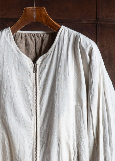 Gathering Textiles Roly Poly Jacket Handwoven Hemp , Organic Cotton Poplin Linig RPJ01-HE-BR