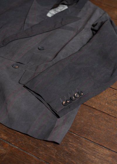 ZIGGY CHEN 0M2510901 Double Breasted Asymmetric Jacket DARK PURPLE