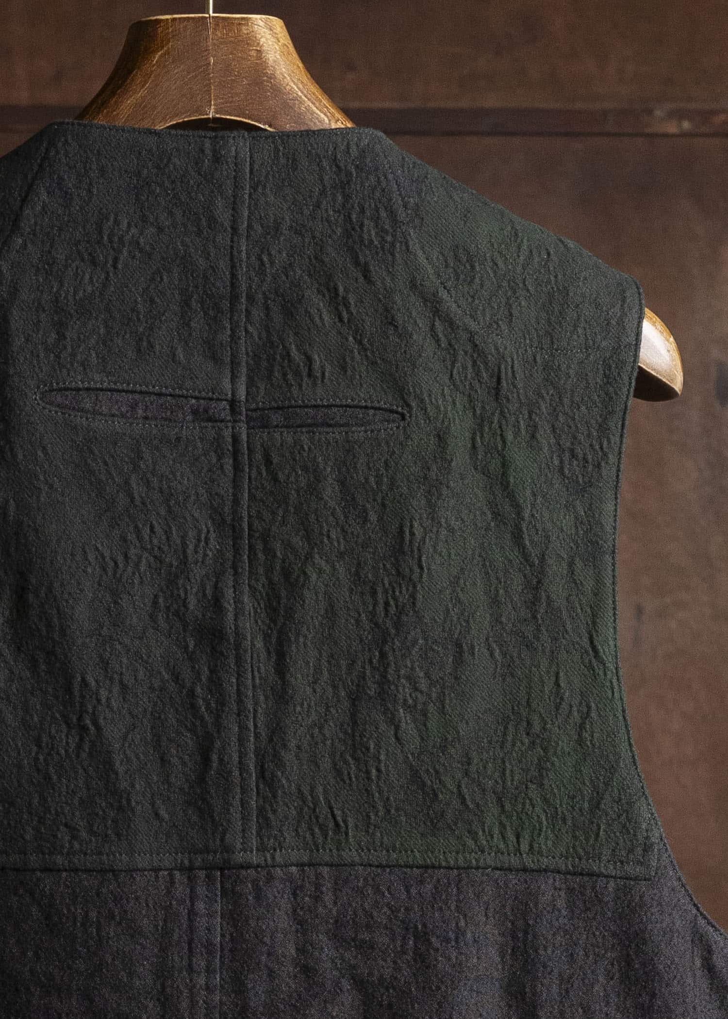 ZIGGY CHEN 0M2530102 ASYMMETRIC PATCHWORK VEST 65