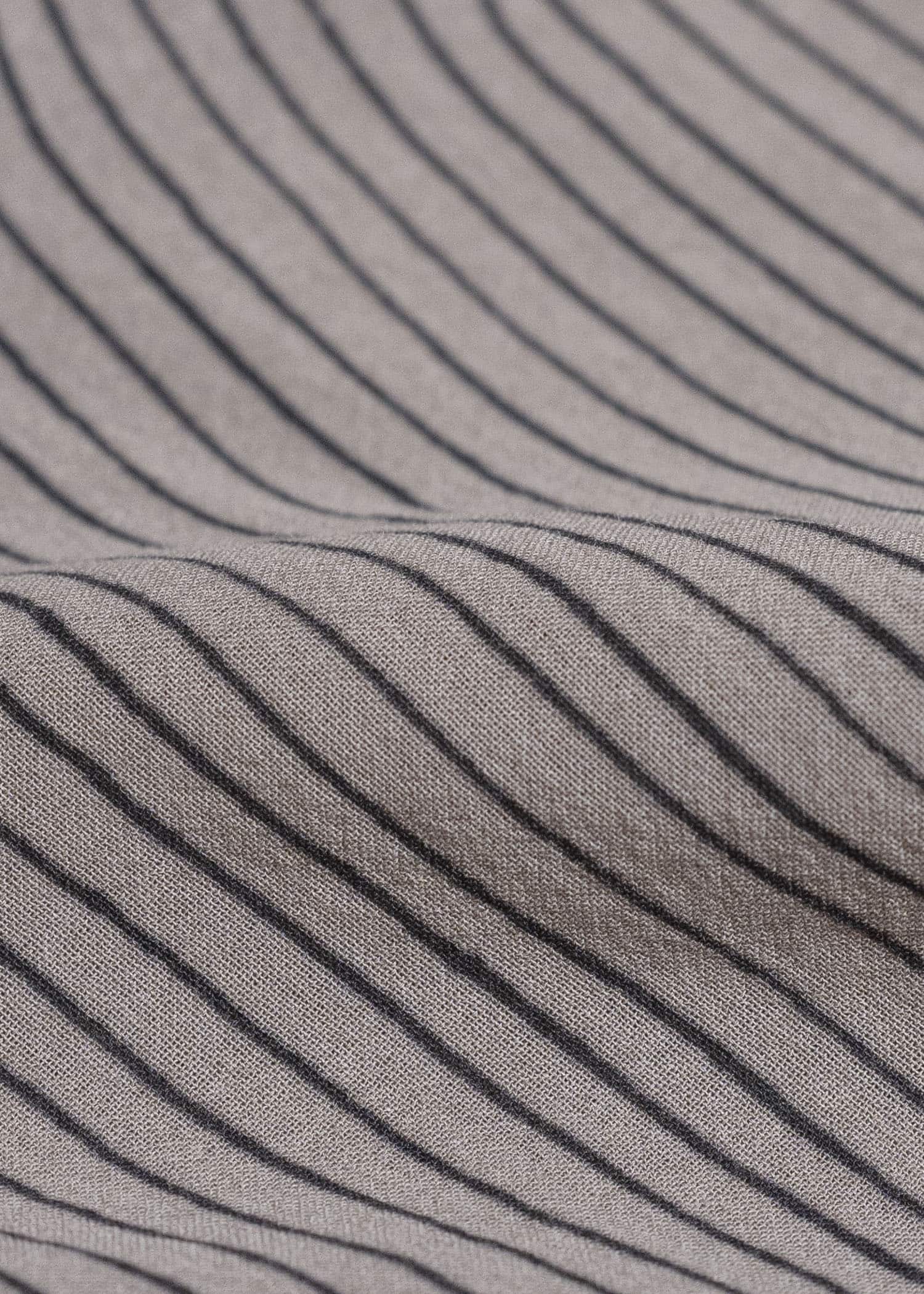 JAN-JAN VAN ESSCHE SHIRT#100 LOOSE DRESS SHIRT WITH CENTER BACK PLEAT Crepe Co Shirting | Madder Beige