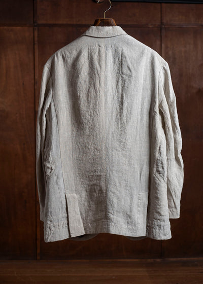 ZIGGY CHEN 0M2510914 Hidden Patchwork 2 Button Jacket LIGHT GRAY