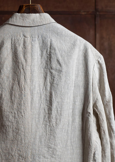 ZIGGY CHEN 0M2510914 Hidden Patchwork 2 Button Jacket LIGHT GRAY